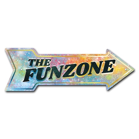 Signmission The Funzone Arrow Sign Funny Home Decor 30in Wide P-ARROW10-999575